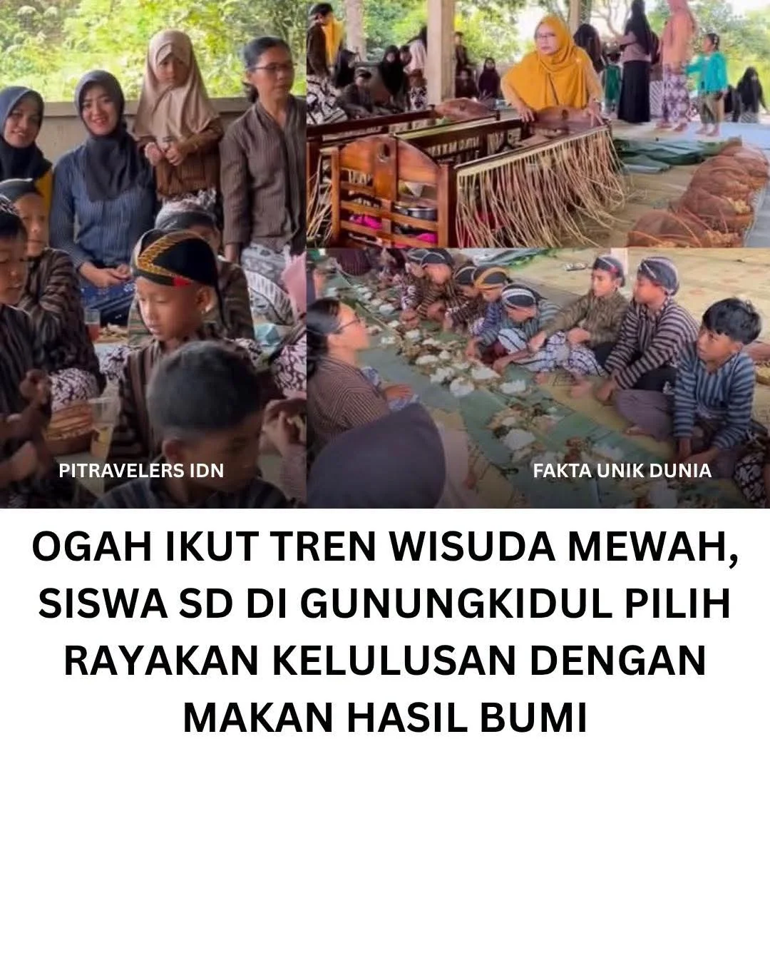 Kelulusan di SD Gunung Gambar, Gunung Kidul Yogyakarta